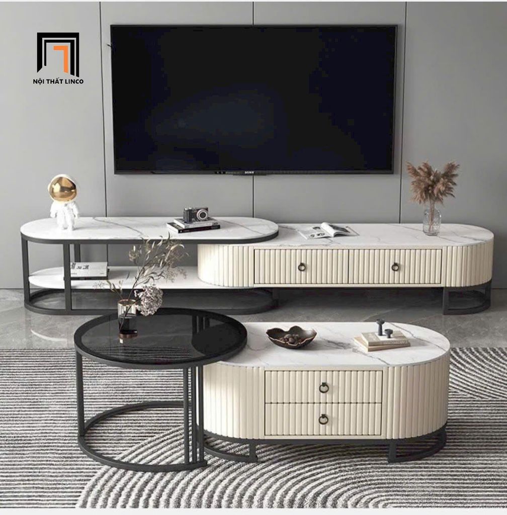 Cặp bàn sofa đôi cao cấp BTPK48 Mateo phòng khách gia đình