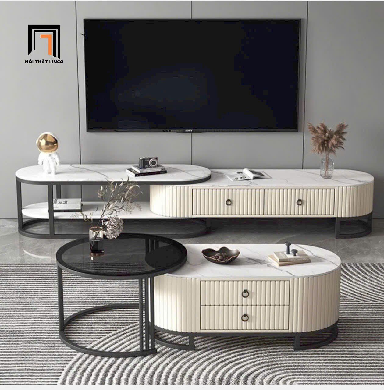 Cặp bàn sofa đôi cao cấp BTPK48 Mateo phòng khách gia đình