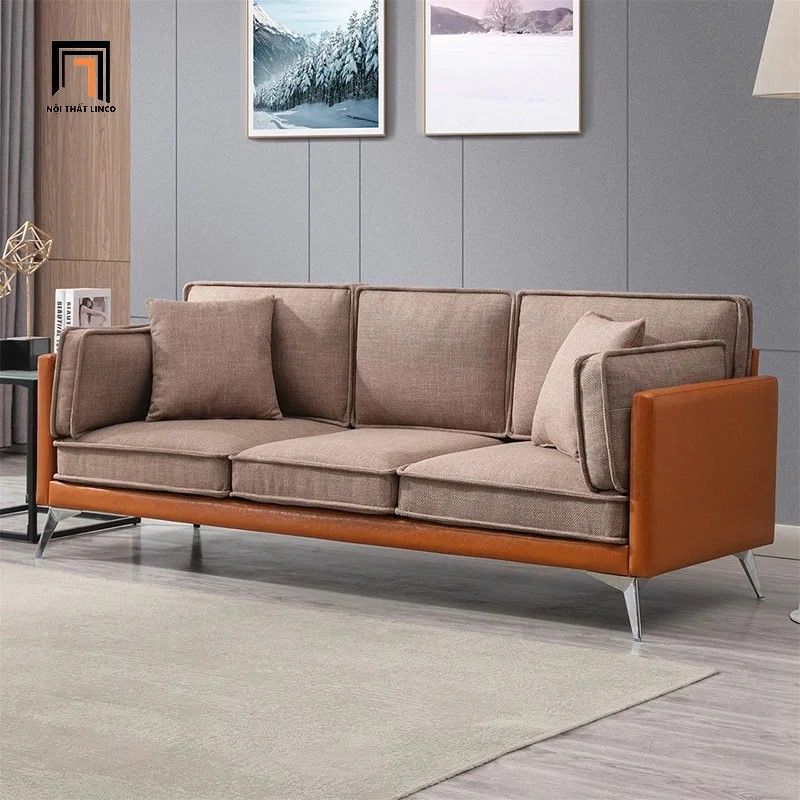 Ghế sofa băng 3 nệm ngồi BT143 dài 2m Graylon đẹp