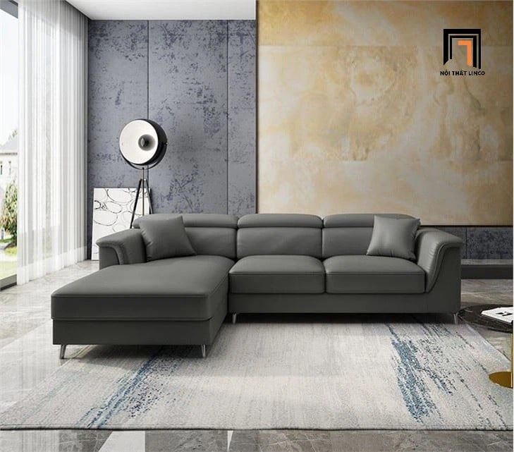 Ghế sofa góc L da công nghiệp GT242 Morse 2m4 x 1m6 gật gù