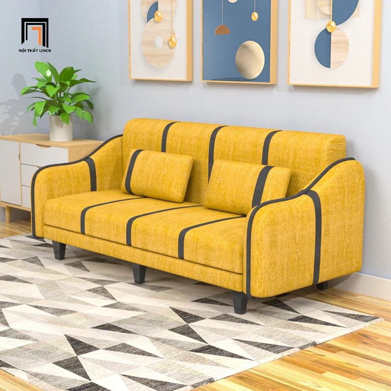 Ghế sofa giường nhỏ gọn GB35 Dalin 1m7 màu vàng chanh