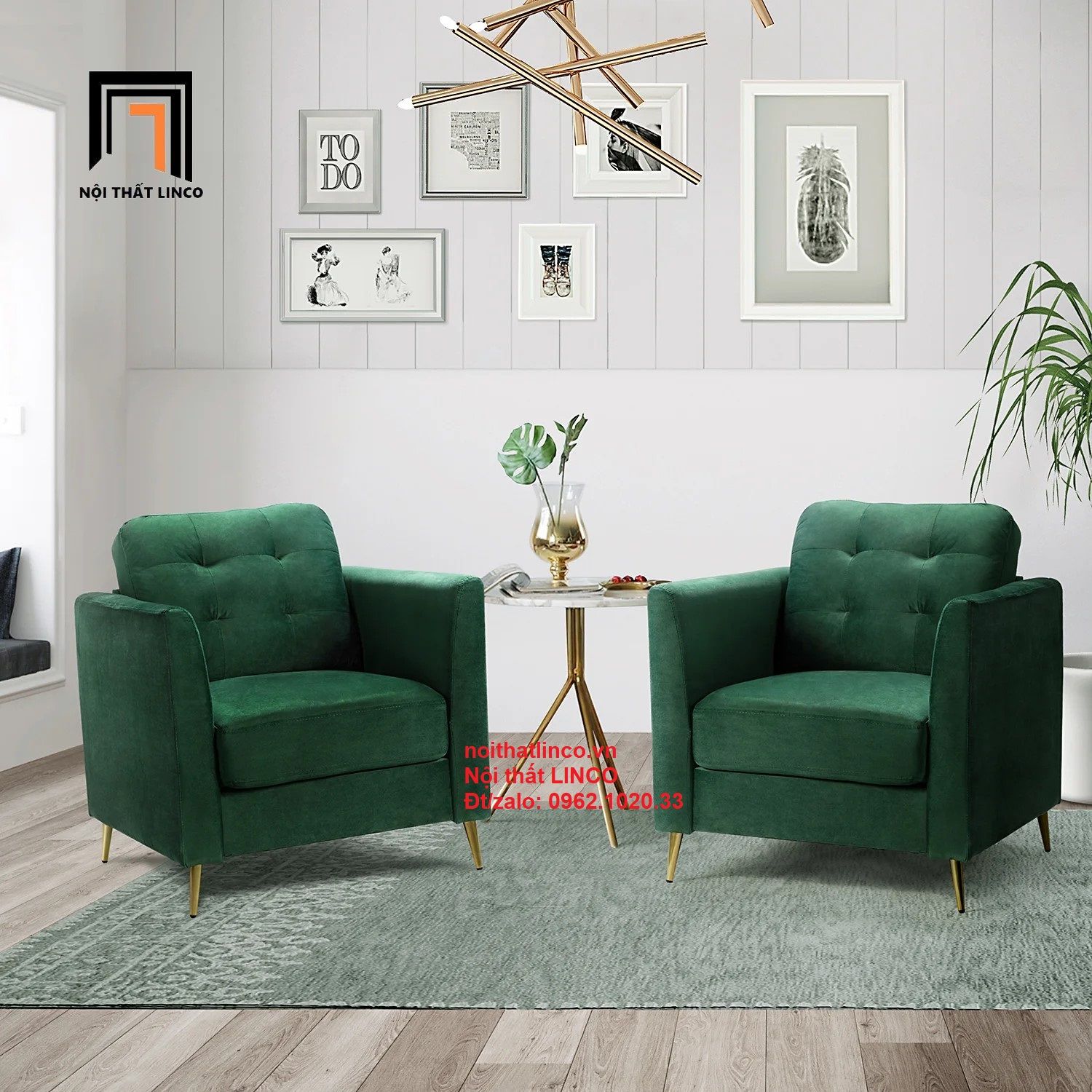 Ghế sofa đơn mini DT3 Roxanne kiểu dáng Pháp