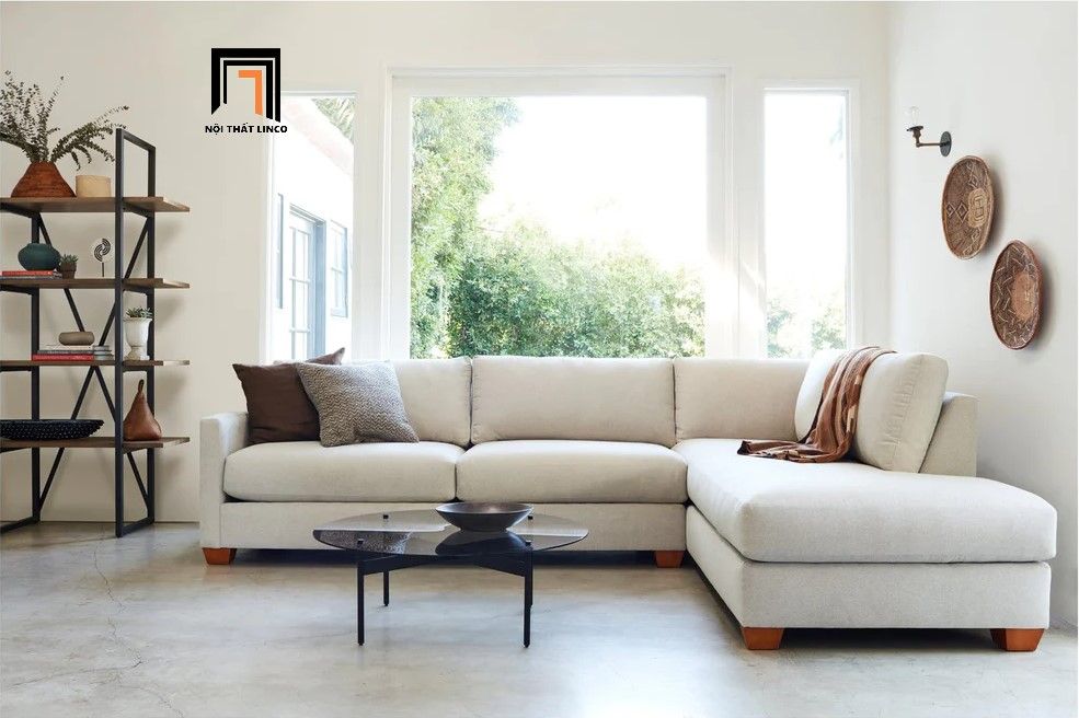 Ghế sofa góc L GT10 Tuxedo màu xám ghi giá rẻ