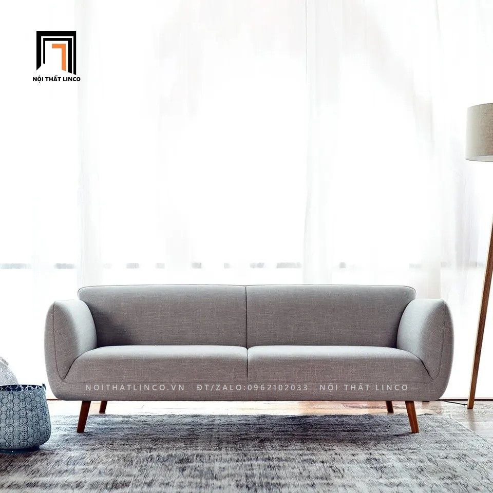 Ghế sofa băng màu xám trắng BT78 Indochine 2m giá rẻ