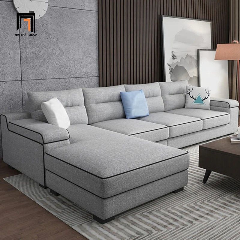 Bộ ghế sofa góc L phòng khách gia đình GT129 Ammo 3m x 1m6