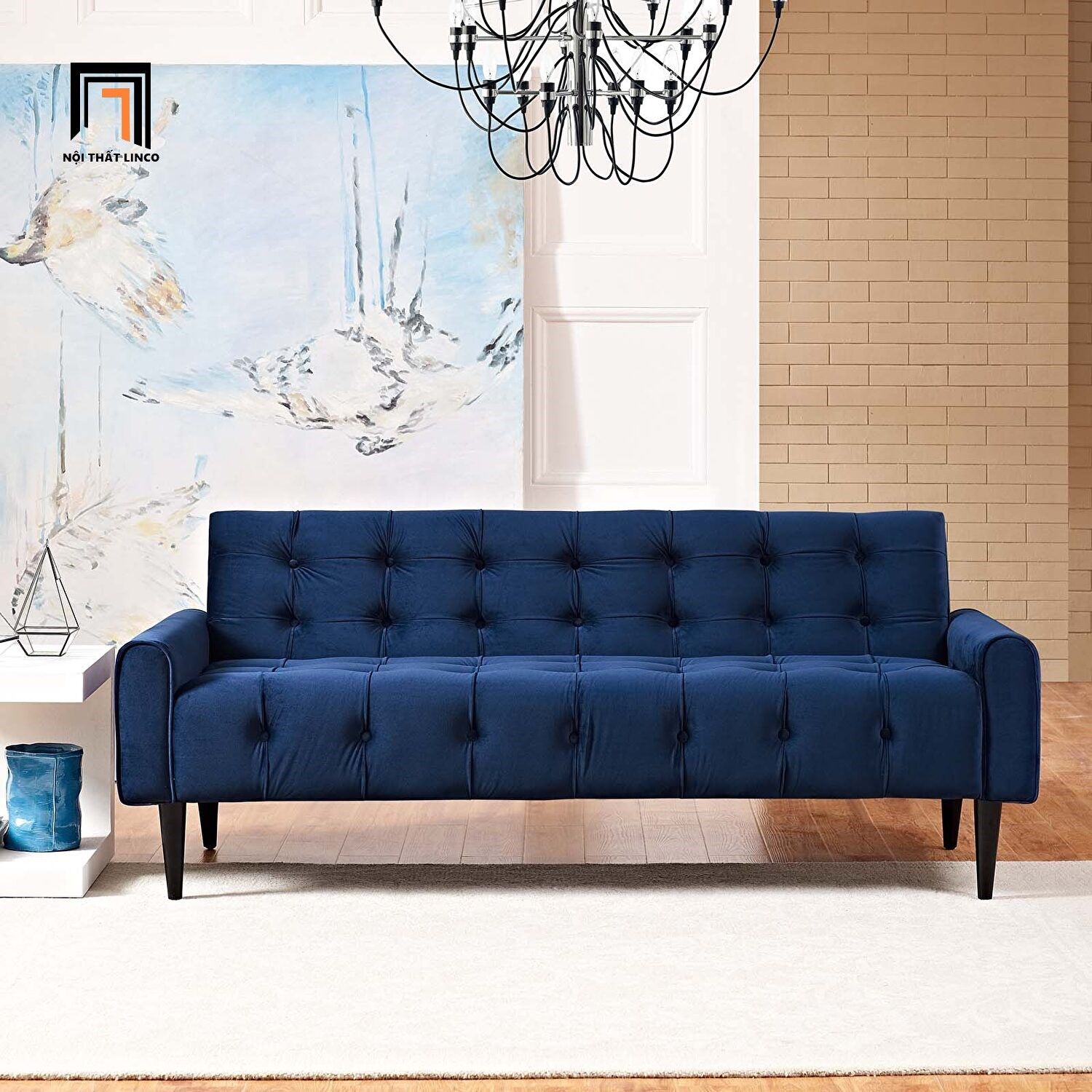 Ghế sofa giường đa năng GB10 Marde dài 2m vải nhung