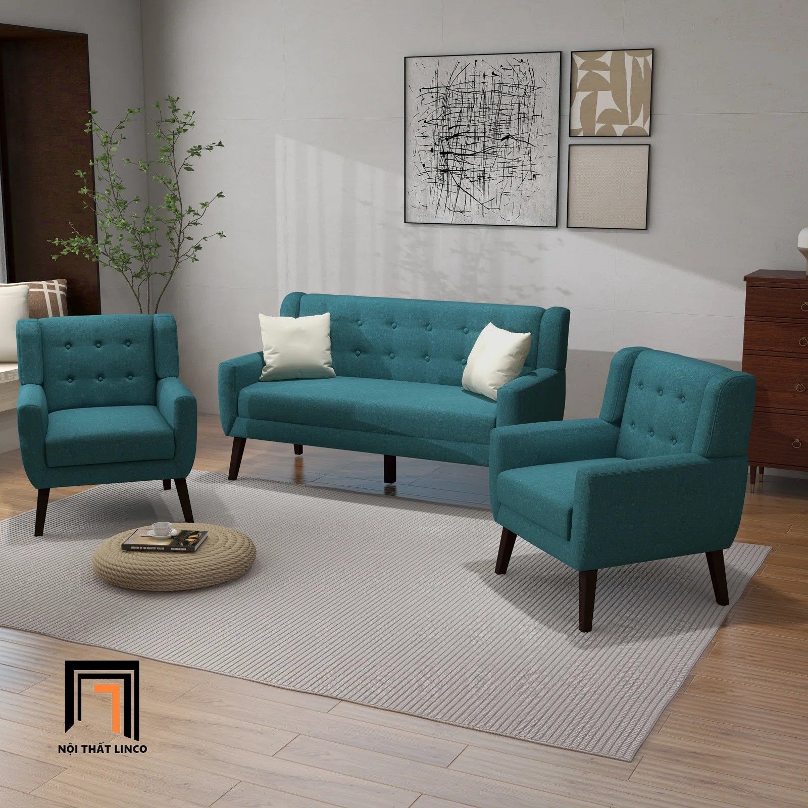 Bộ ghế sofa nhỏ gọn cho văn phòng KT96 Uixe giá rẻ
