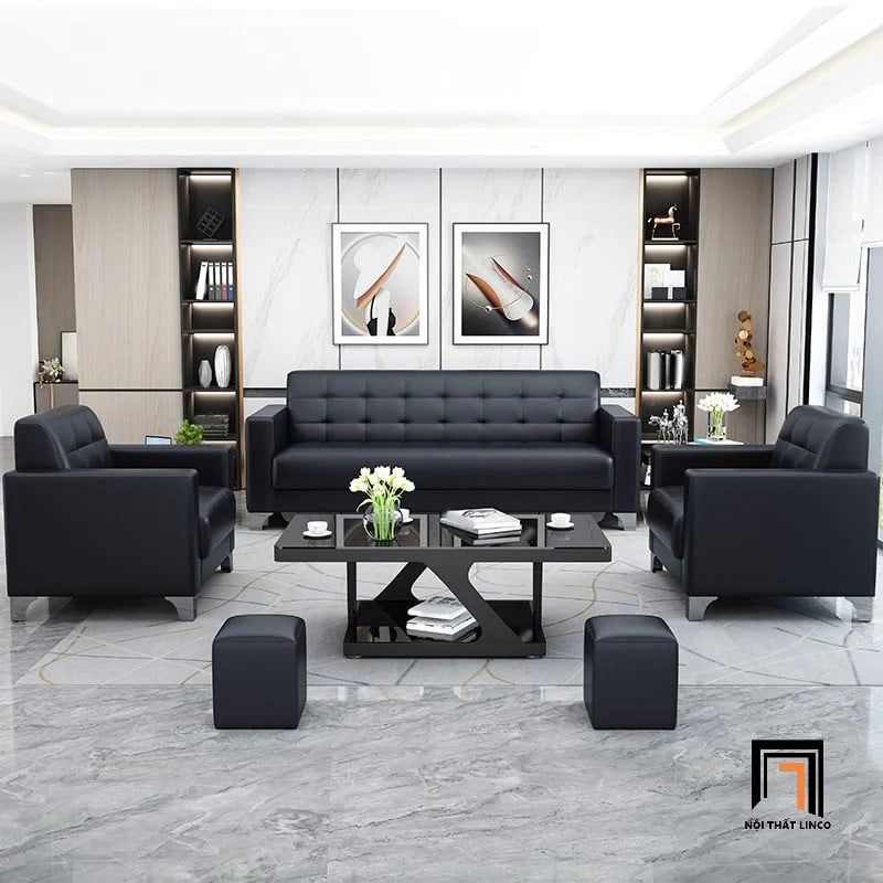 Ghế sofa băng cho văn phòng làm việc BT277 Custer 1m83 da giả