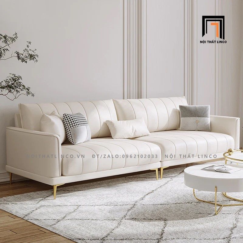 Ghế sofa băng da công nghiệp BT117 Forli 2m4 sang trọng