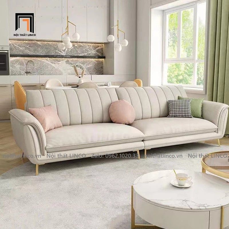 Ghế sofa băng kiểu dáng đẹp BT59 Sorgio 2m4 da công nghiệp