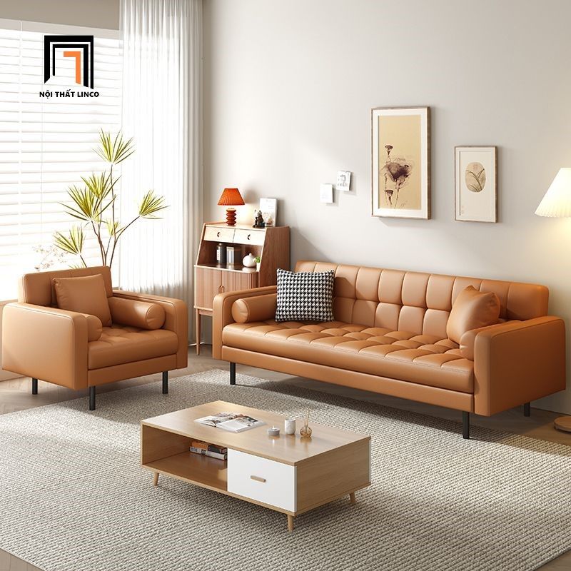 Bộ ghế sofa cho văn phòng sang trọng KT99 Najac bọc da Pu