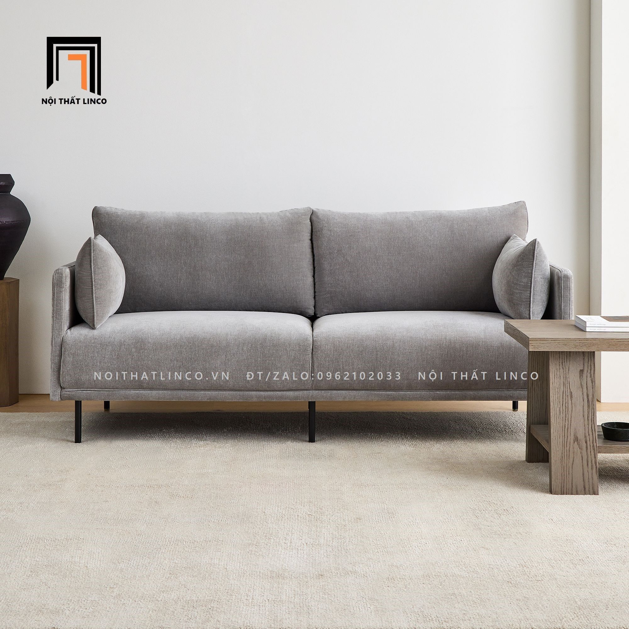 Ghế sofa băng nhỏ gọn BT112 Elia dài 1m9 cho công sở