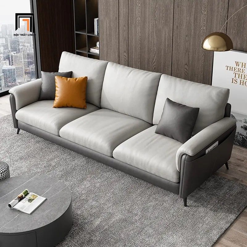Ghế sofa băng da Pu BT136 Jing dài 2m cho văn phòng