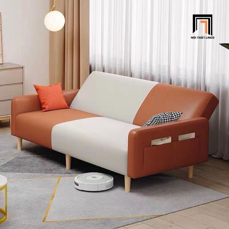 Ghế sofa giường bật nằm giá rẻ GB111 Tira dài 2m da công nghiệp