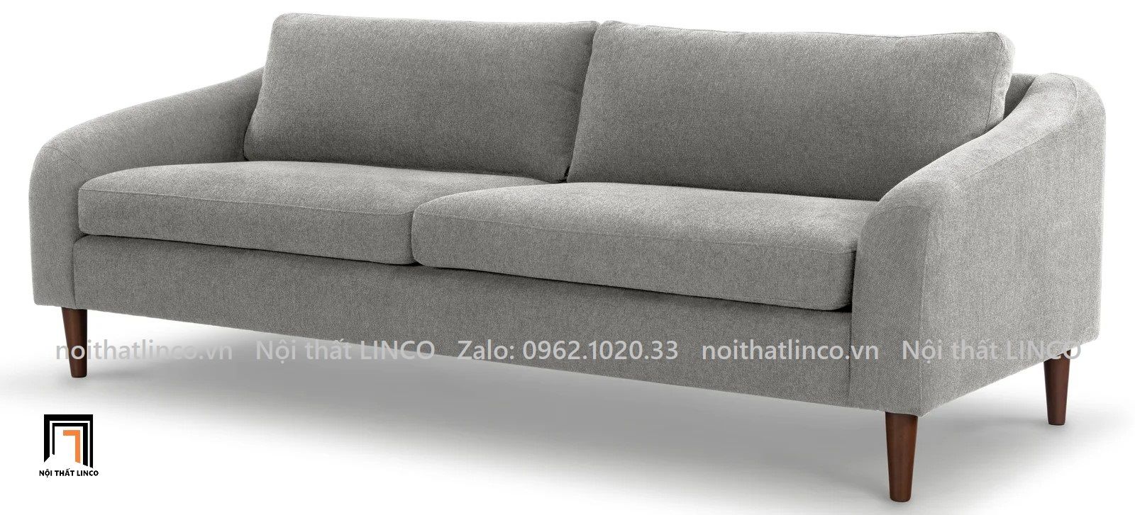 Ghế salon nệm BT54 Khari băng dài 2m tay cong kiểu cách