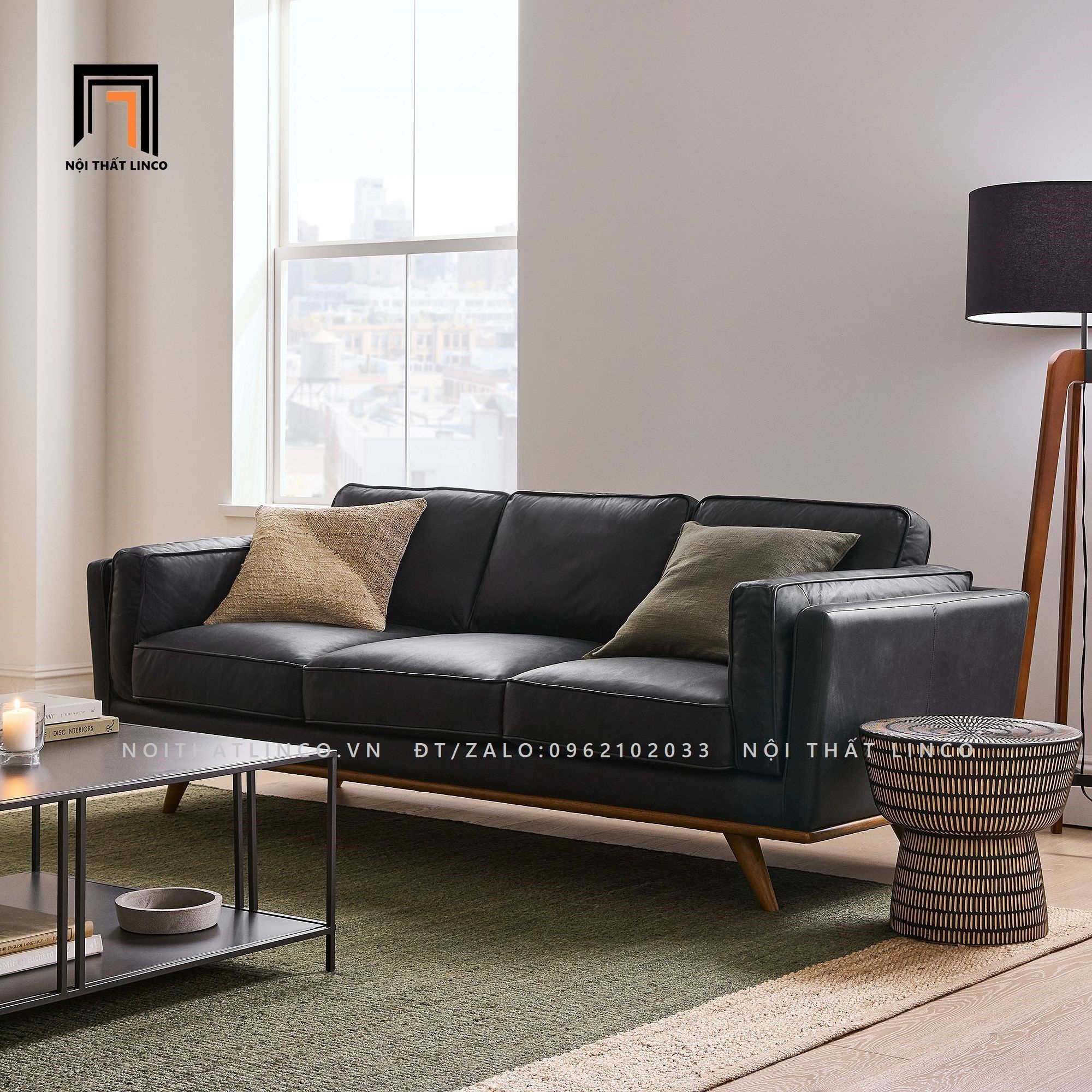 Ghế sofa băng da Pu BT120 Zander cao cấp cho công sở