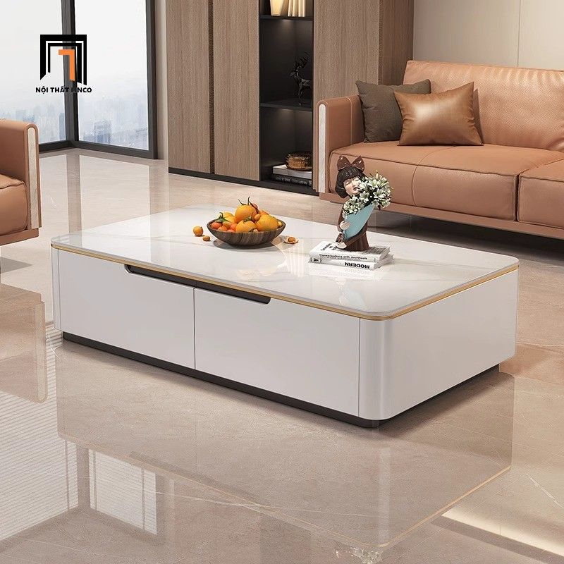 Bàn sofa phòng khách 1m x 50 BSF37 Tulu mặt đá cao cấp
