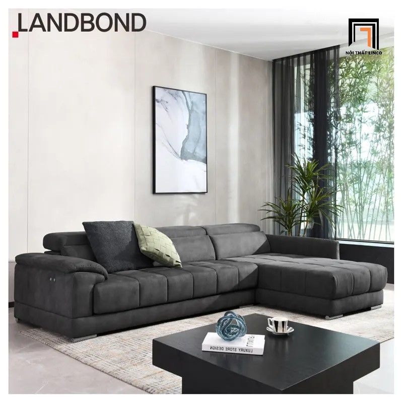 Bộ ghế sofa góc L sang trọng GT87 Landbond 2m6 x 1m6