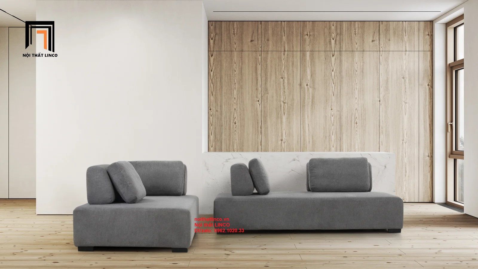 Bộ ghế sofa phong khách KT15 Chikerell phong cách Nhật