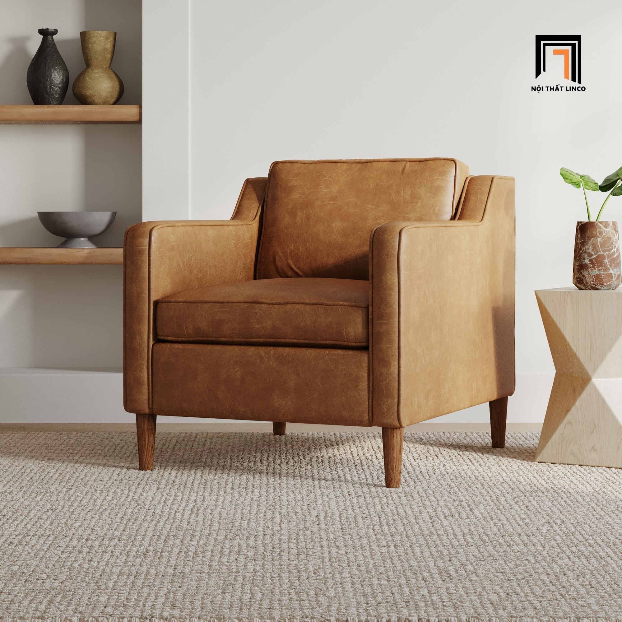 Ghế sofa đơn da công nghiệp DT19 Hamilton sang trọng