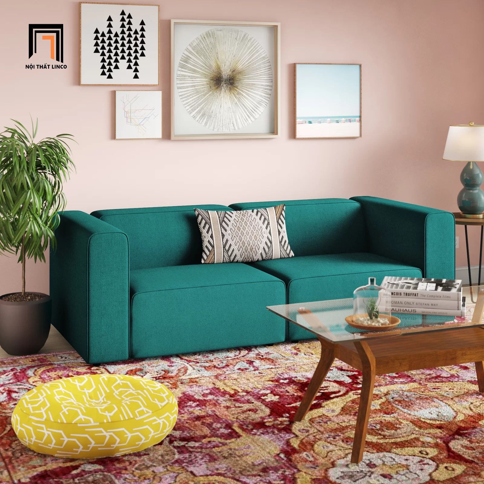 Ghế sofa băng nhỏ gọn 2m BT200 Modway giá rẻ cho chung cư