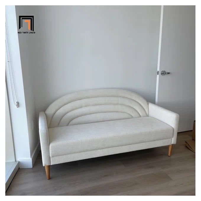 Ghế sofa băng cong xinh xắn BT184 Michala 1m6 vải nỉ