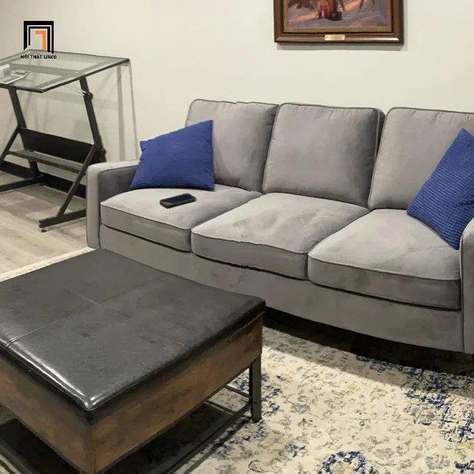 Ghế sofa văng vải nhung BT154 Wendel dài 2m giá rẻ
