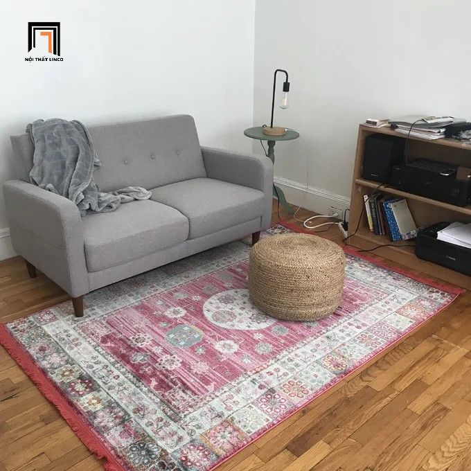 Ghế sofa băng nhỏ gọn BT209 Hensin 1m5 xám trắng giá rẻ