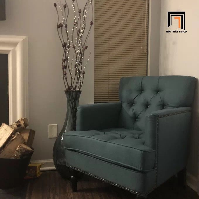 Ghế sofa đơn ngồi đọc sách DT40 Cozine vải nỉ cao cấp