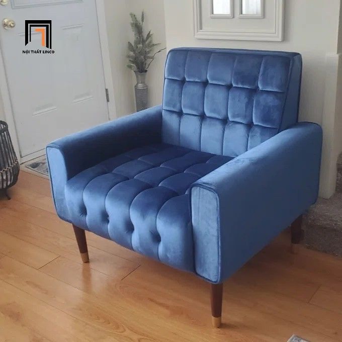 Ghế sofa đơn vải nhung nỉ DT41 Wyton cho gia đình