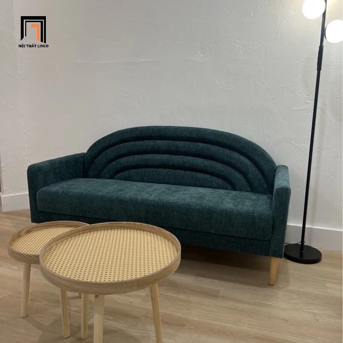 Ghế sofa băng cong xinh xắn BT184 Michala 1m6 vải nỉ