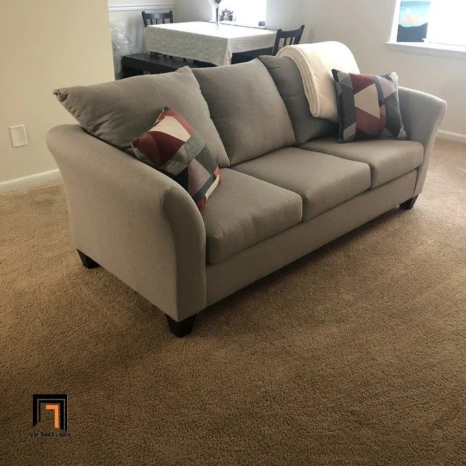 Ghế sofa băng dài 1m9 3 nệm ngồi BT214 Ben cho gia đình
