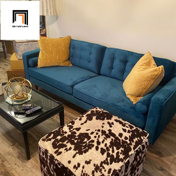 Ghế sofa băng BT2 dài 1m9 sang trọng vải nhung đẹp
