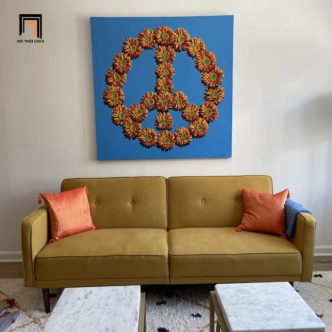 Ghế sofa giường nằm 1m8 GB44 Ellen cho văn phòng nhỏ gọn