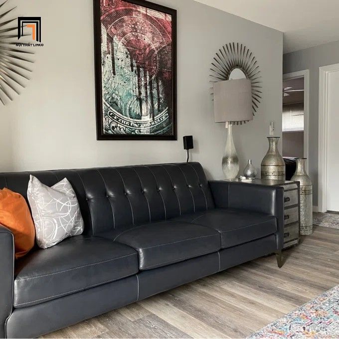 Ghế sofa băng bọc da công nghiệp BT173 Cornwall 2m cho văn phòng