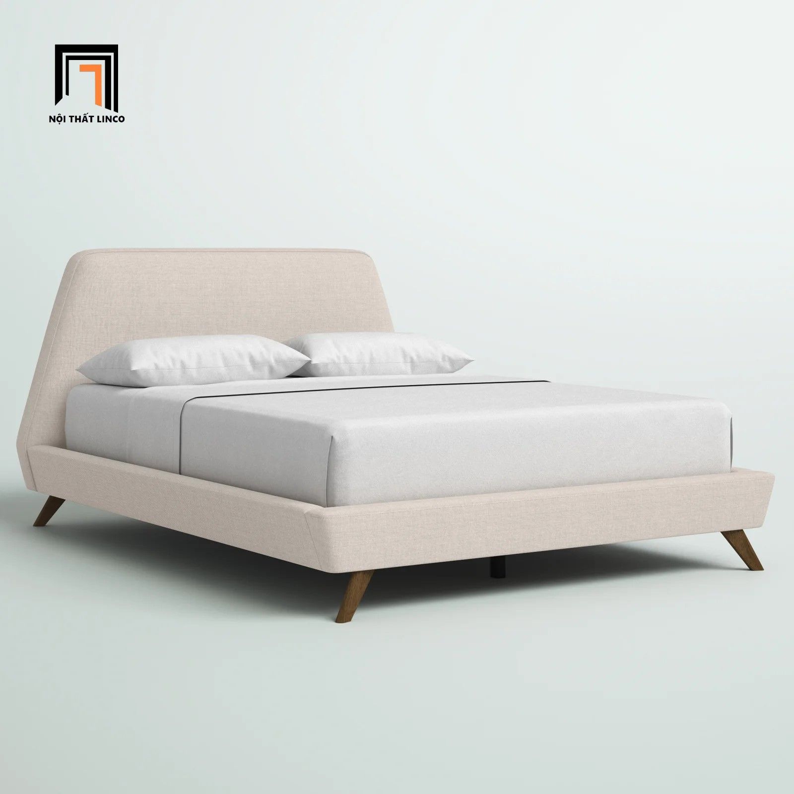 Giường ngủ bọc vải hiện đại GN23 Corrigan cho căn hộ chung cư