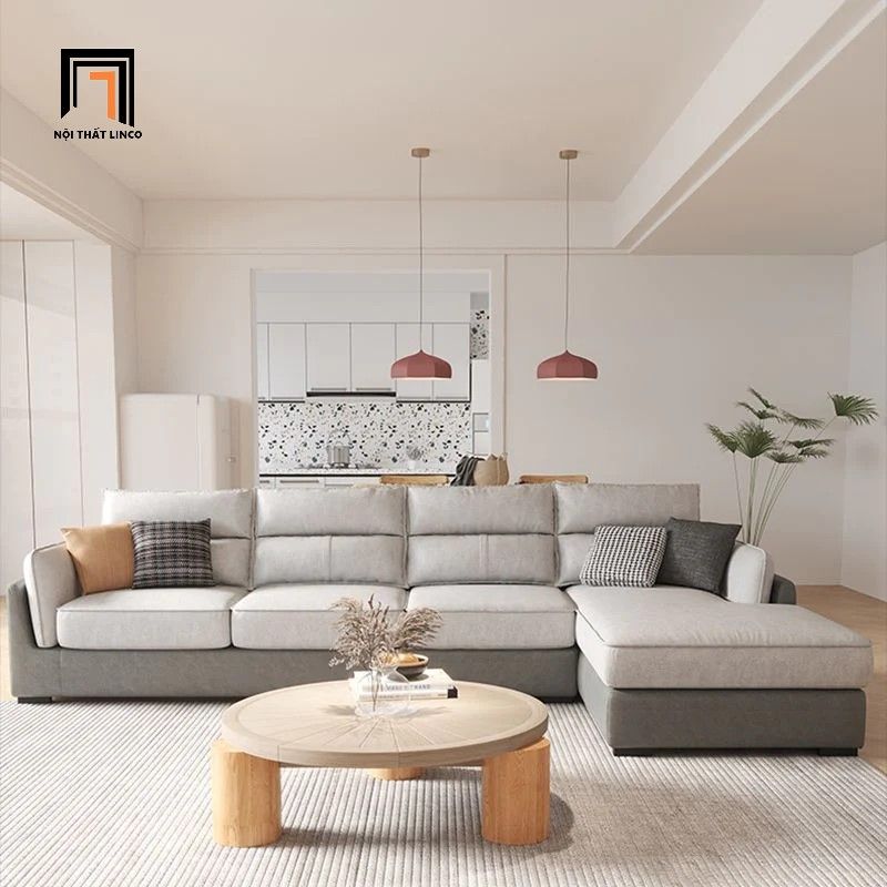 Bộ ghế sofa góc gia đình GT156 Salem 3m x 1m6 sang trọng