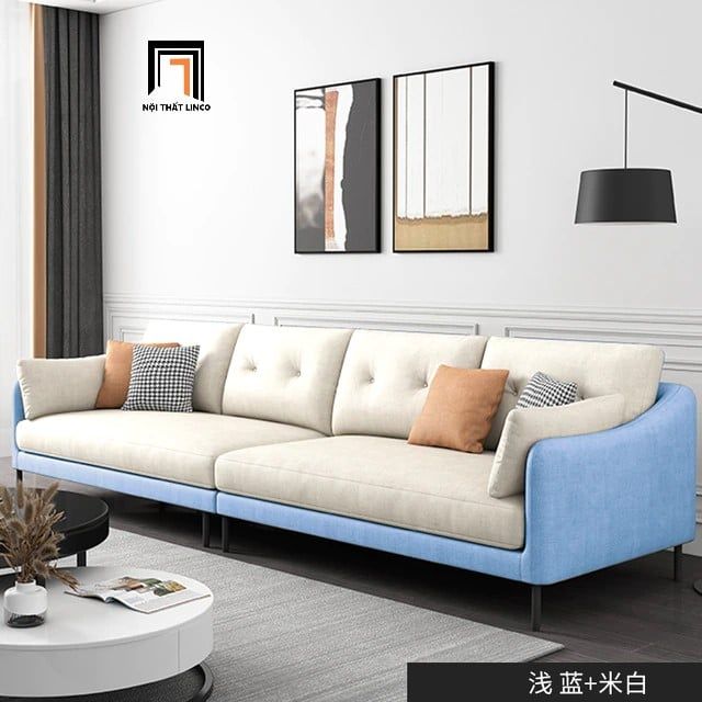Bộ ghế sofa phòng khách KT113 Nordice phối màu da giả xám