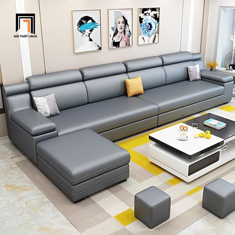 Bộ ghế sofa góc L lớn GT113 Chino 3m2 x 1m5 giá rẻ