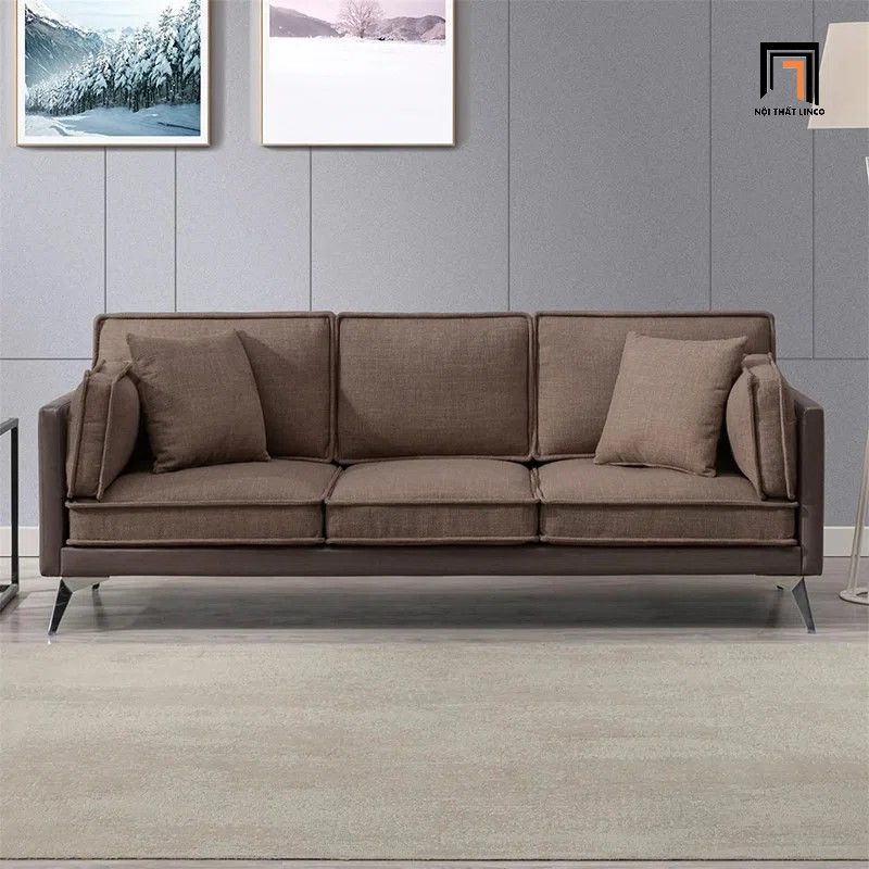 Ghế sofa băng 3 nệm ngồi BT143 dài 2m Graylon đẹp