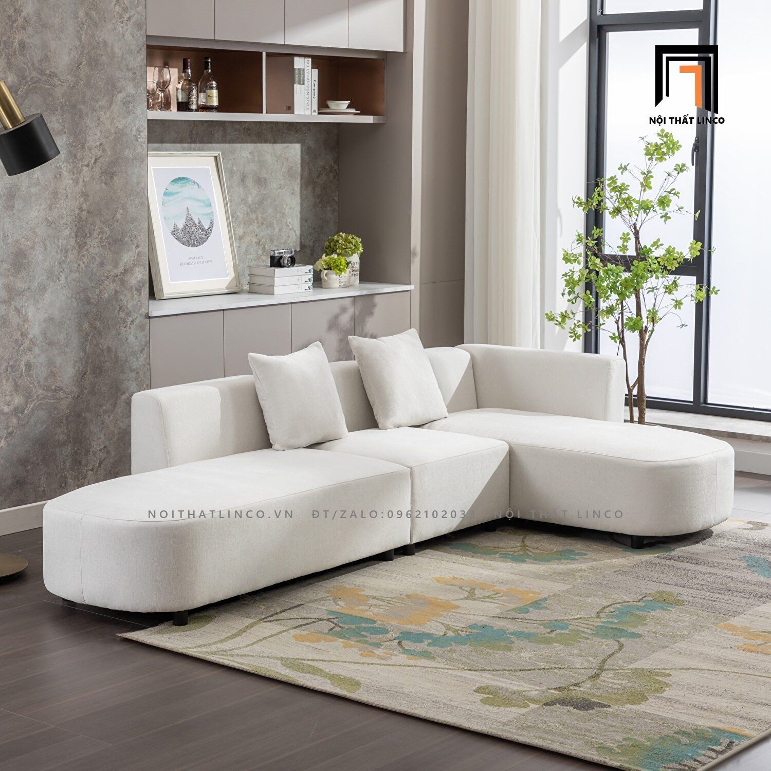 Ghế sofa góc phòng khách GT60 Woodon dài 2m8 giá rẻ