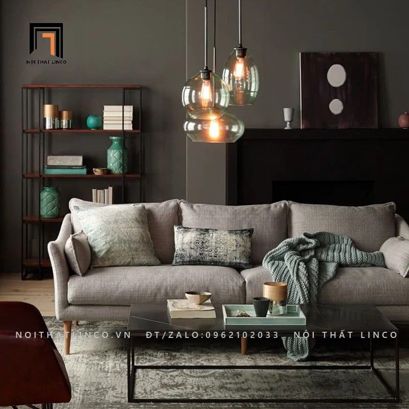 Ghế sofa băng 2m BT67 Consenja vải bố cotton