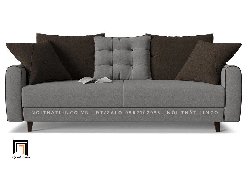 Ghế sofa băng xám ghi BT65 Rusia dài 1m9 giá rẻ