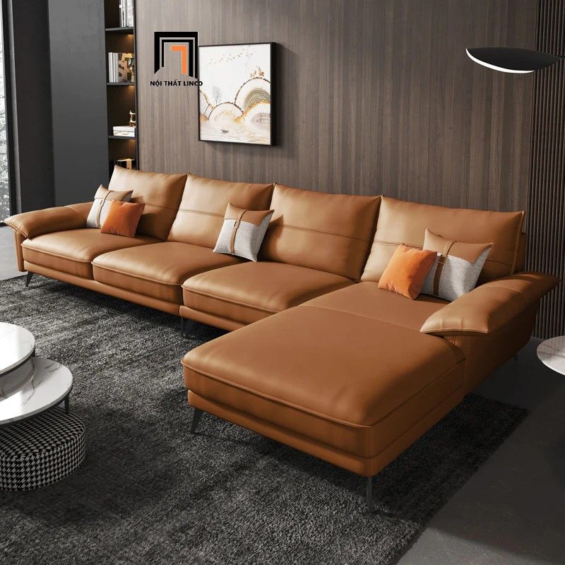 Bộ ghế sofa góc sang trọng GT106 Srender 3m x 1m6 da giả