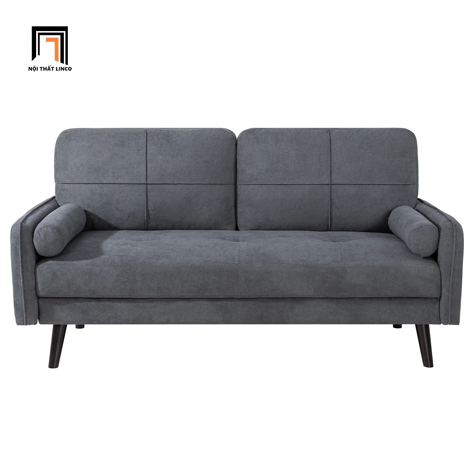 Ghế sofa băng nhỏ dài 1m4 BT220 Davaun màu xám đen