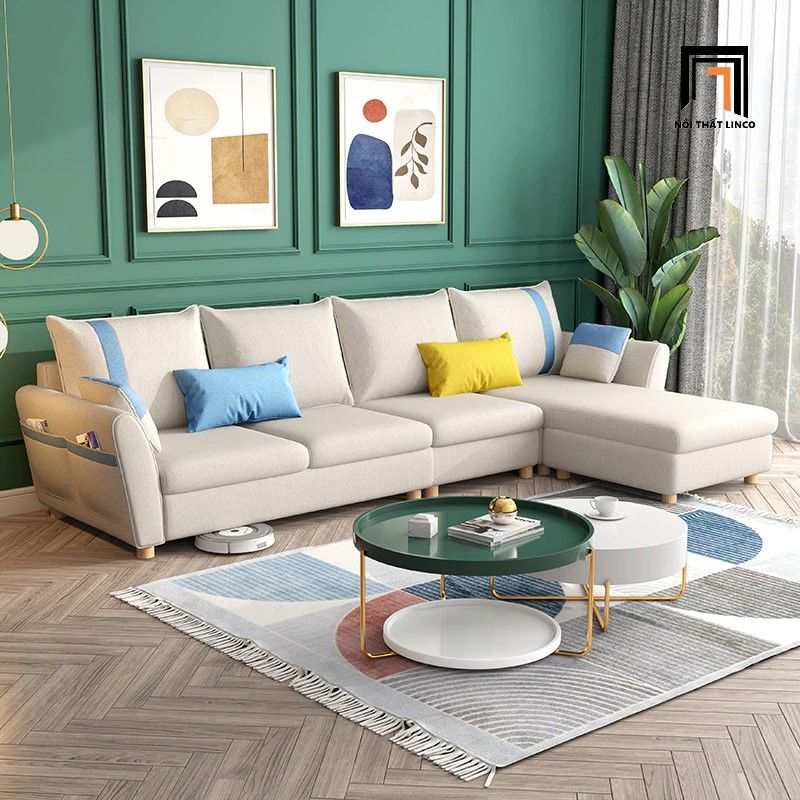 Bộ ghế sofa góc L gia đình GT127 Pedley 3m x 1m6 giá rẻ