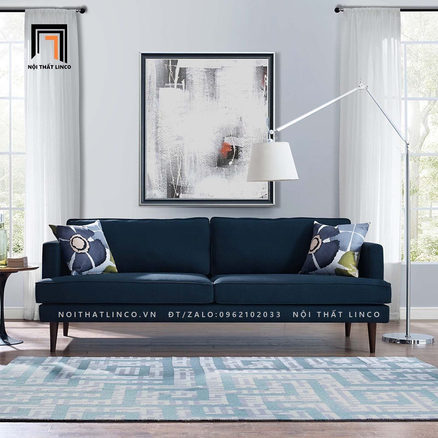 Ghế sofa băng kiểu dáng hiện đại BT102 Teal 1m9 giá rẻ