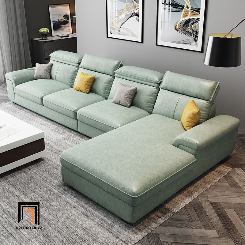 Bộ ghế sofa góc L 3m x 1m8 GT85 Tianfy da công nghiệp