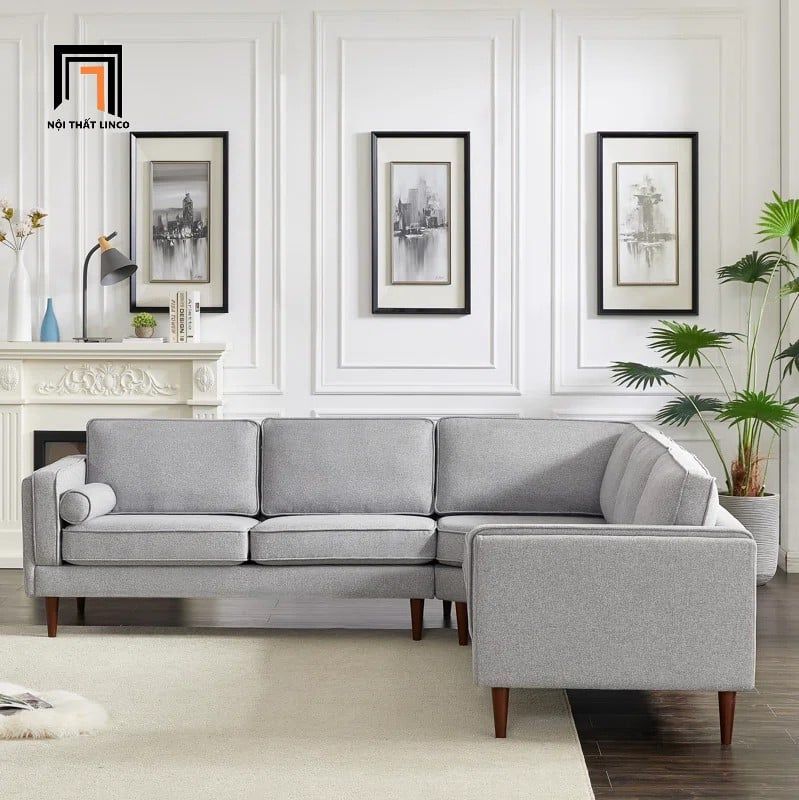 Bộ ghế sofa góc gia đình GT240 Granville 2m4 x 2m4 màu cam