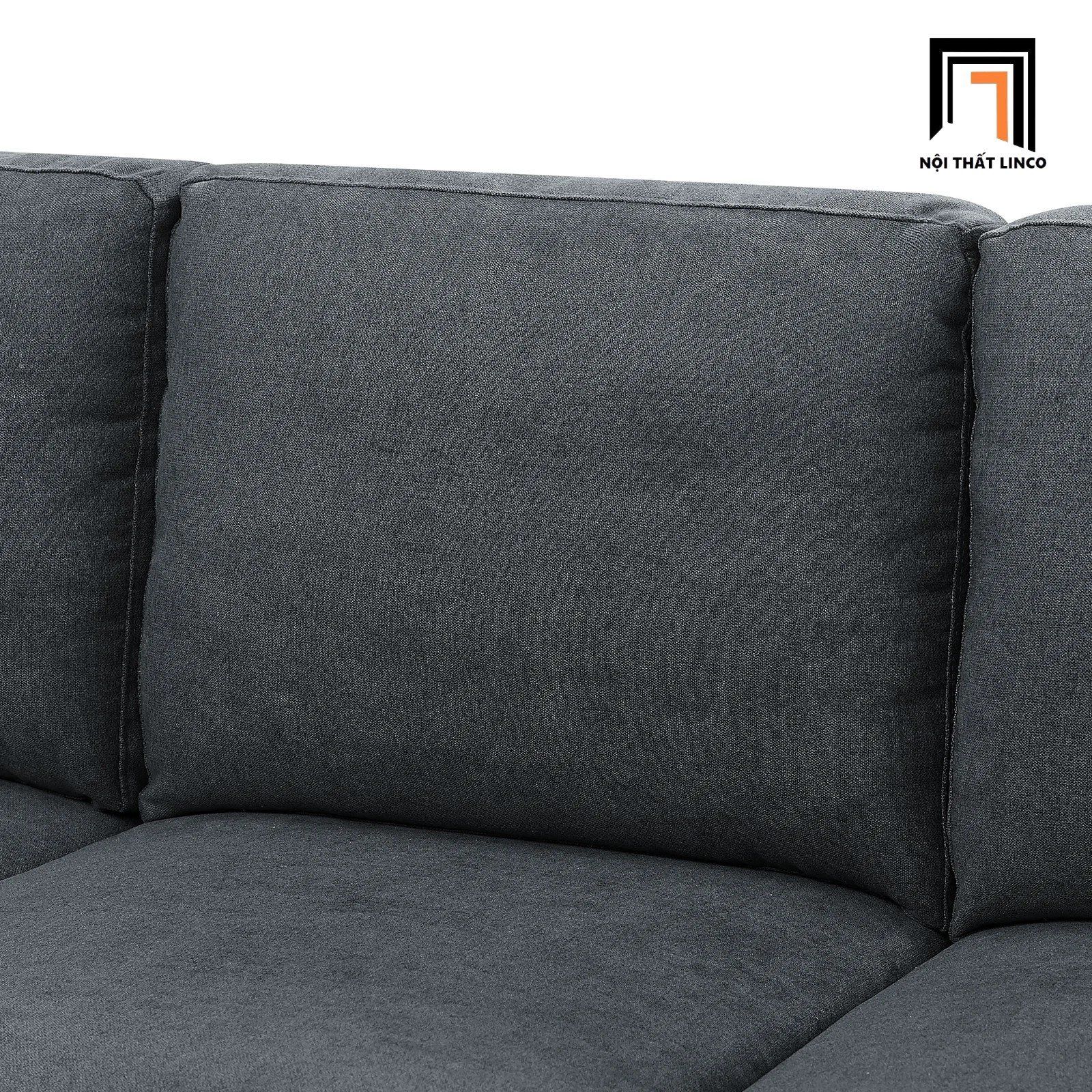 Combo 3 ghế sofa phòng khách PK8 Poll màu xám đen